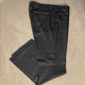 Flat Front Shimmering Gray Dress Pants